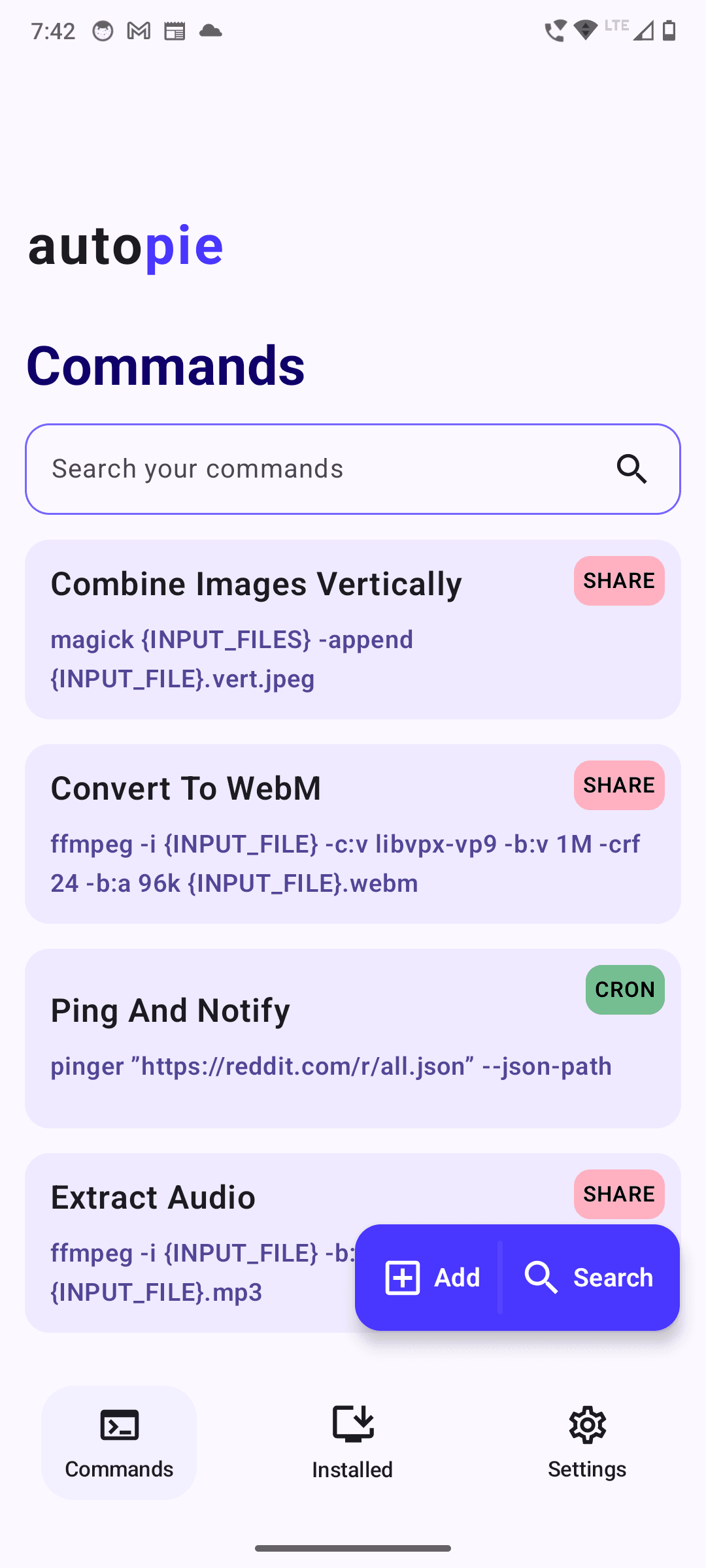AutoPie screenshot 2