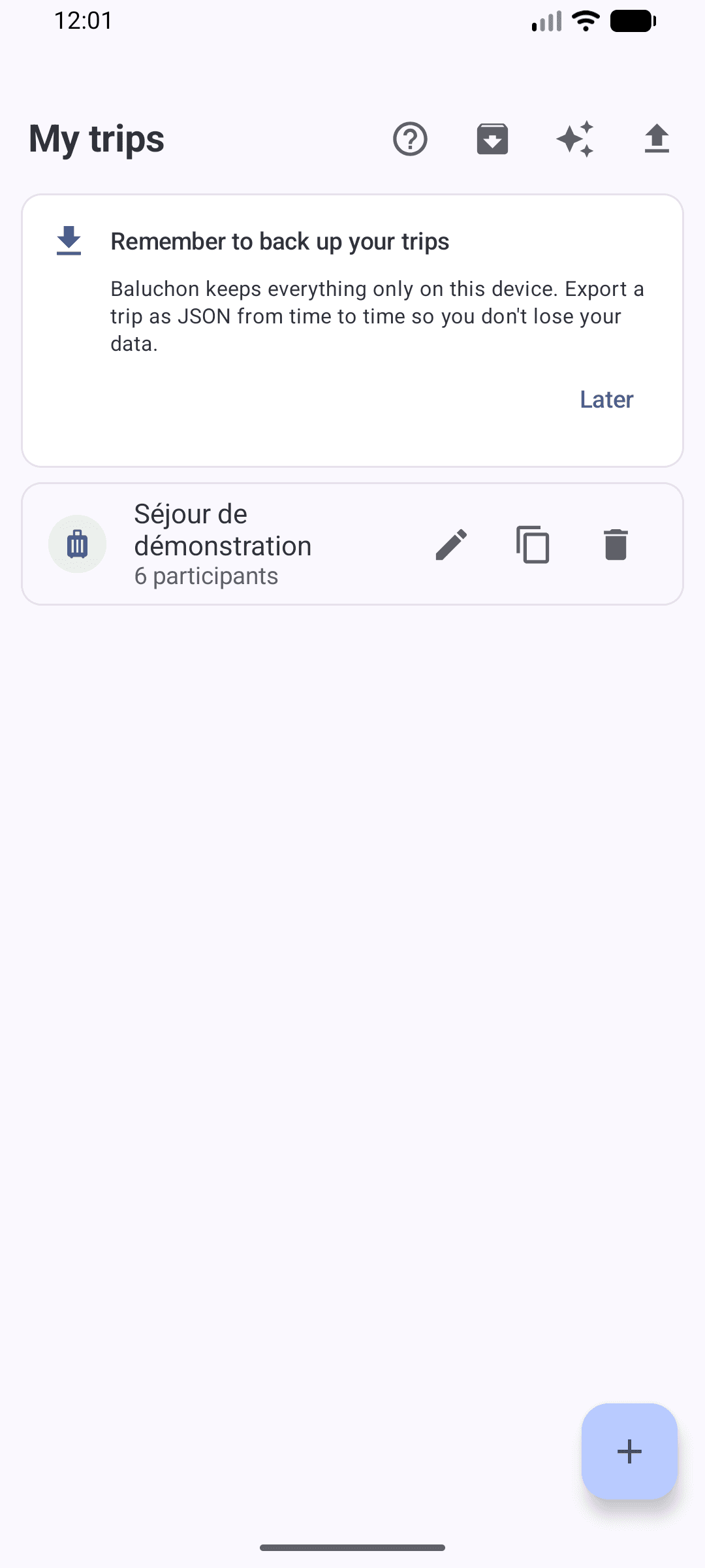 Baluchon screenshot 1