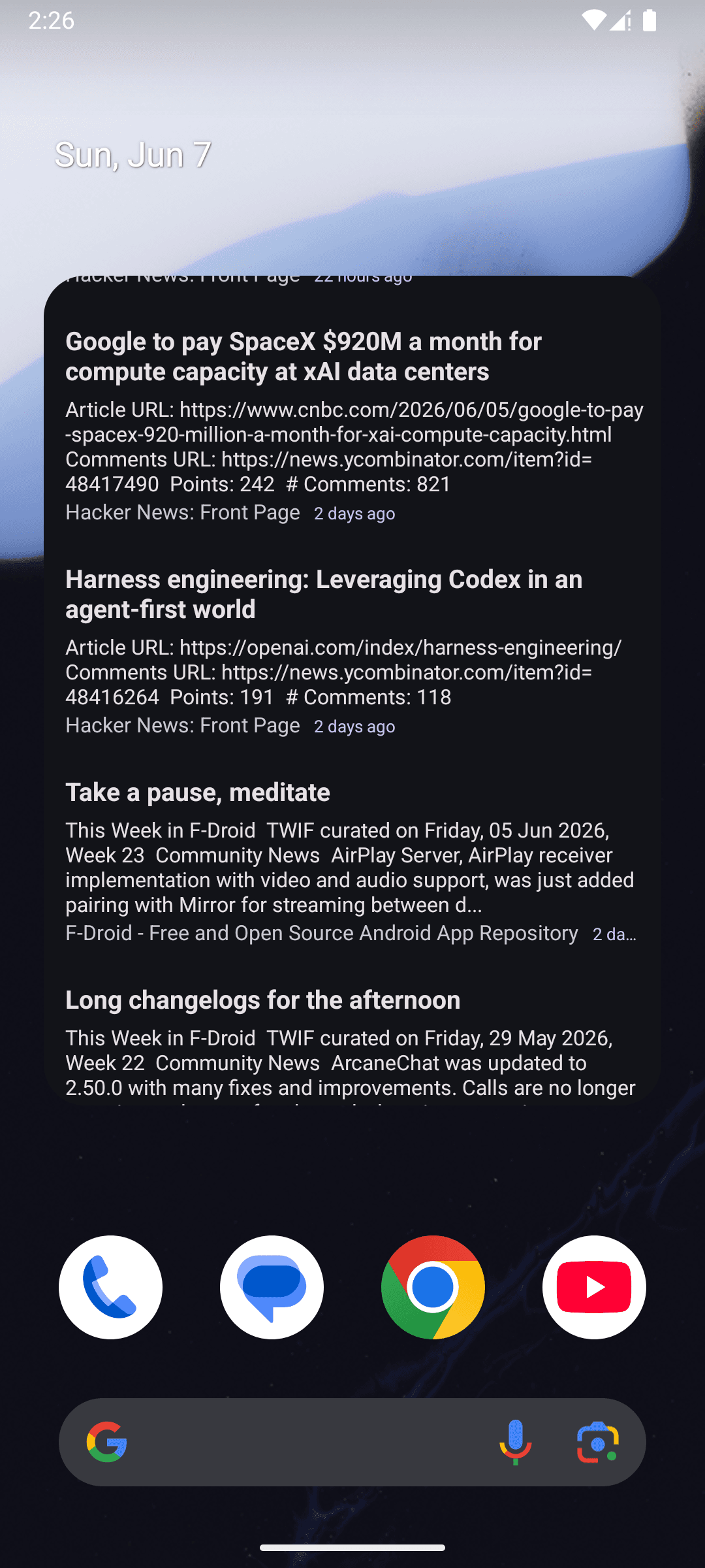 HomeFeed - RSS Widget screenshot 3