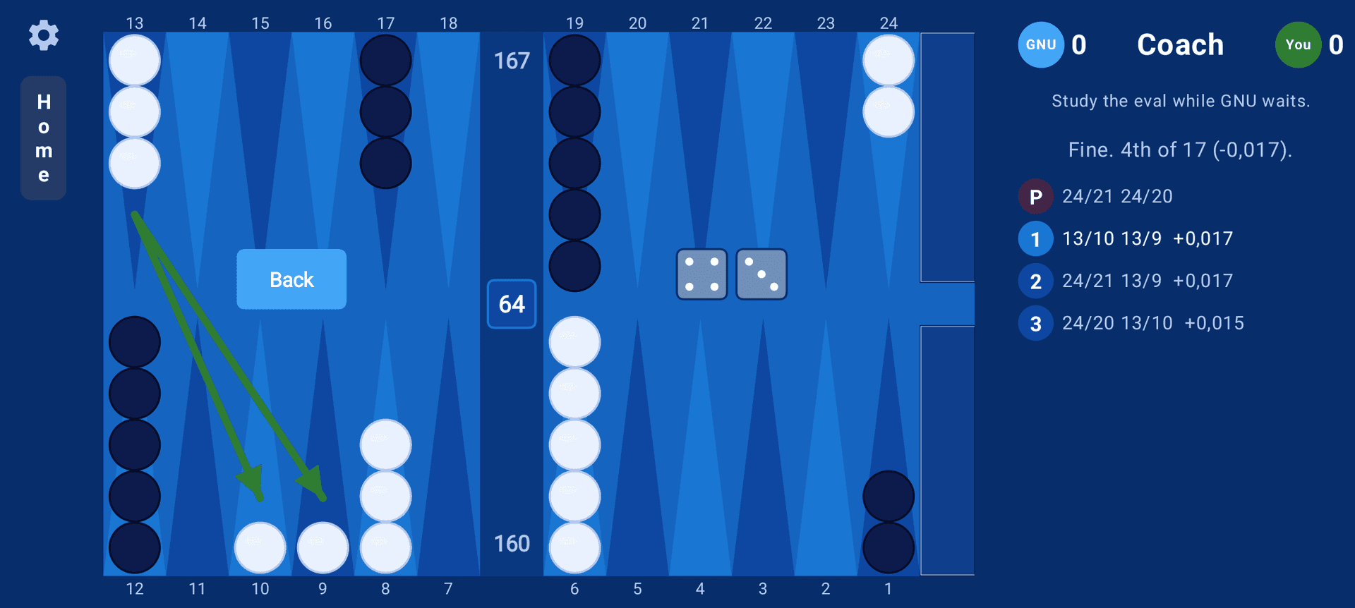 CBG -- Clavierhaus BackGammon screenshot 8