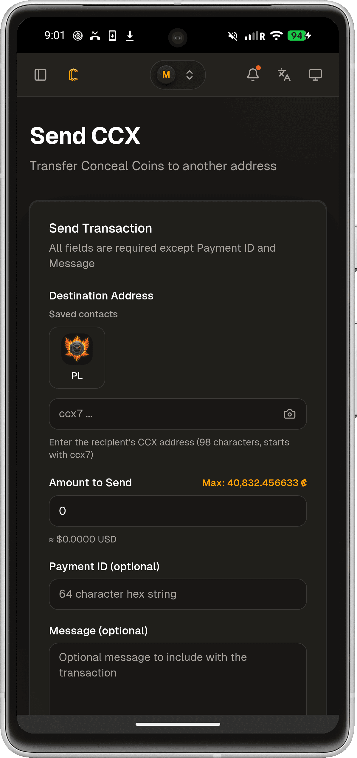 Conceal Mobile screenshot 2