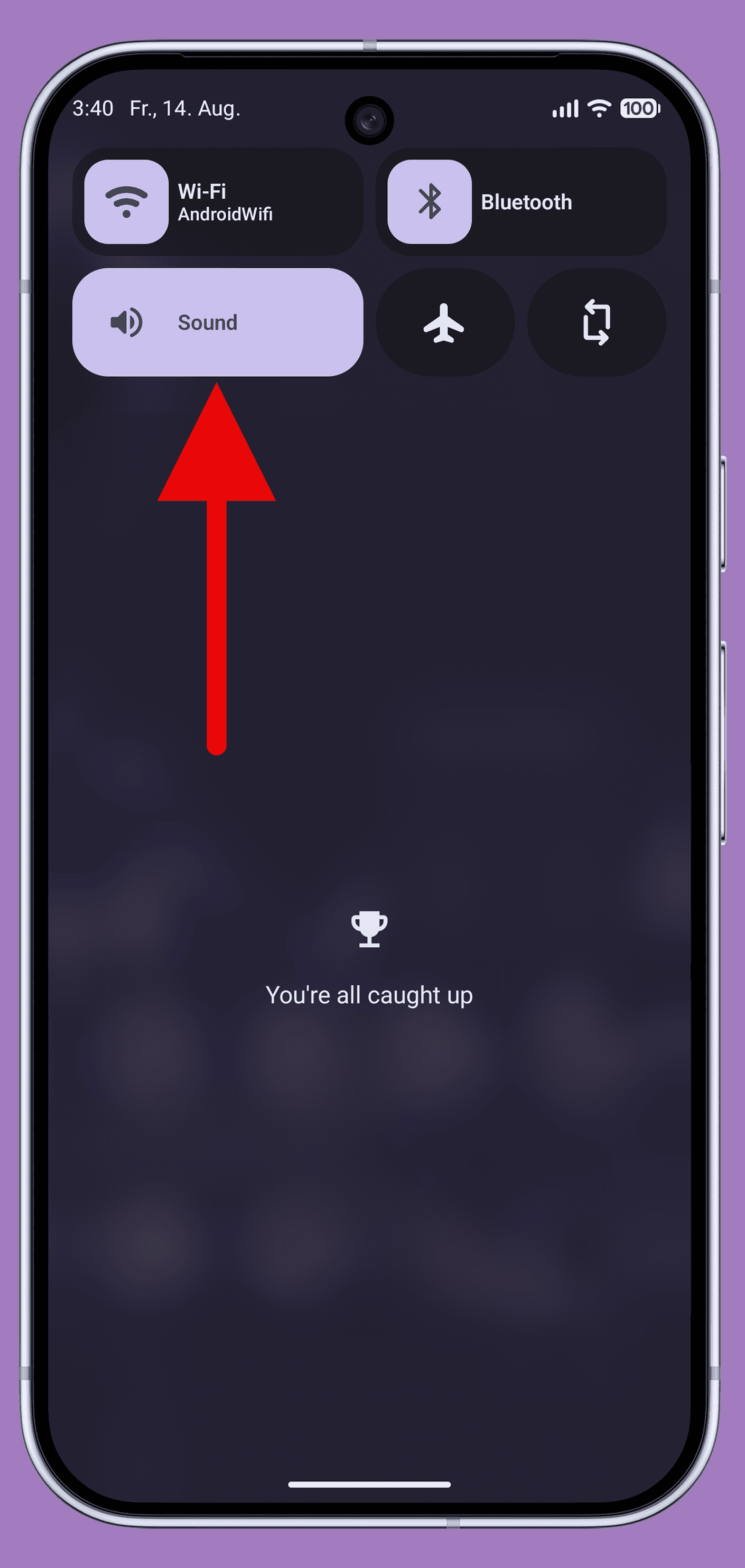 Quick Settings Sound Profile screenshot 1
