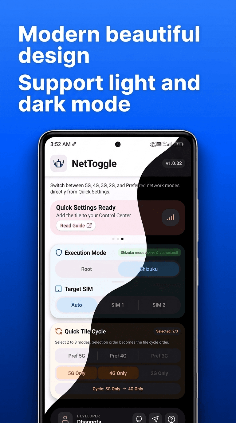 NetToggle screenshot 1