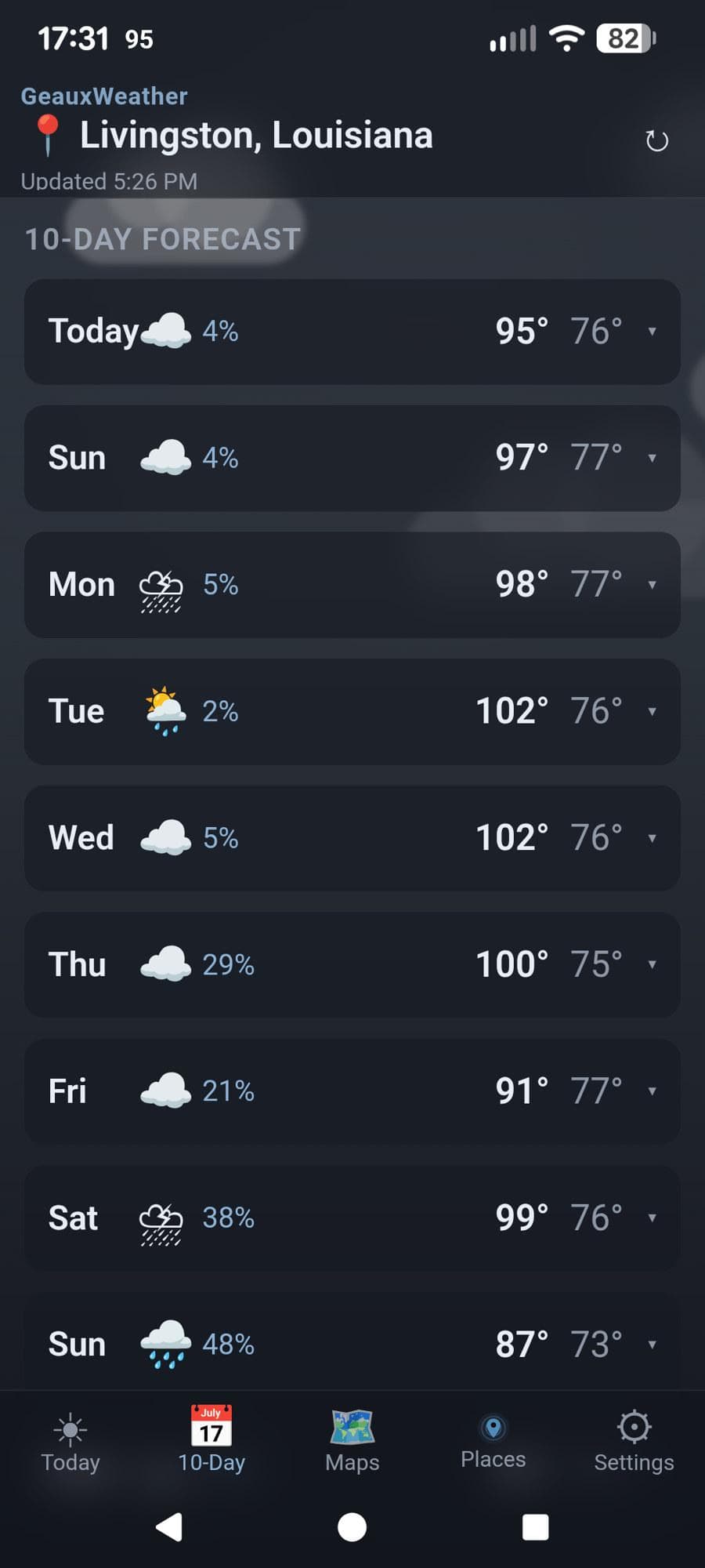 GeauxWeather screenshot 4