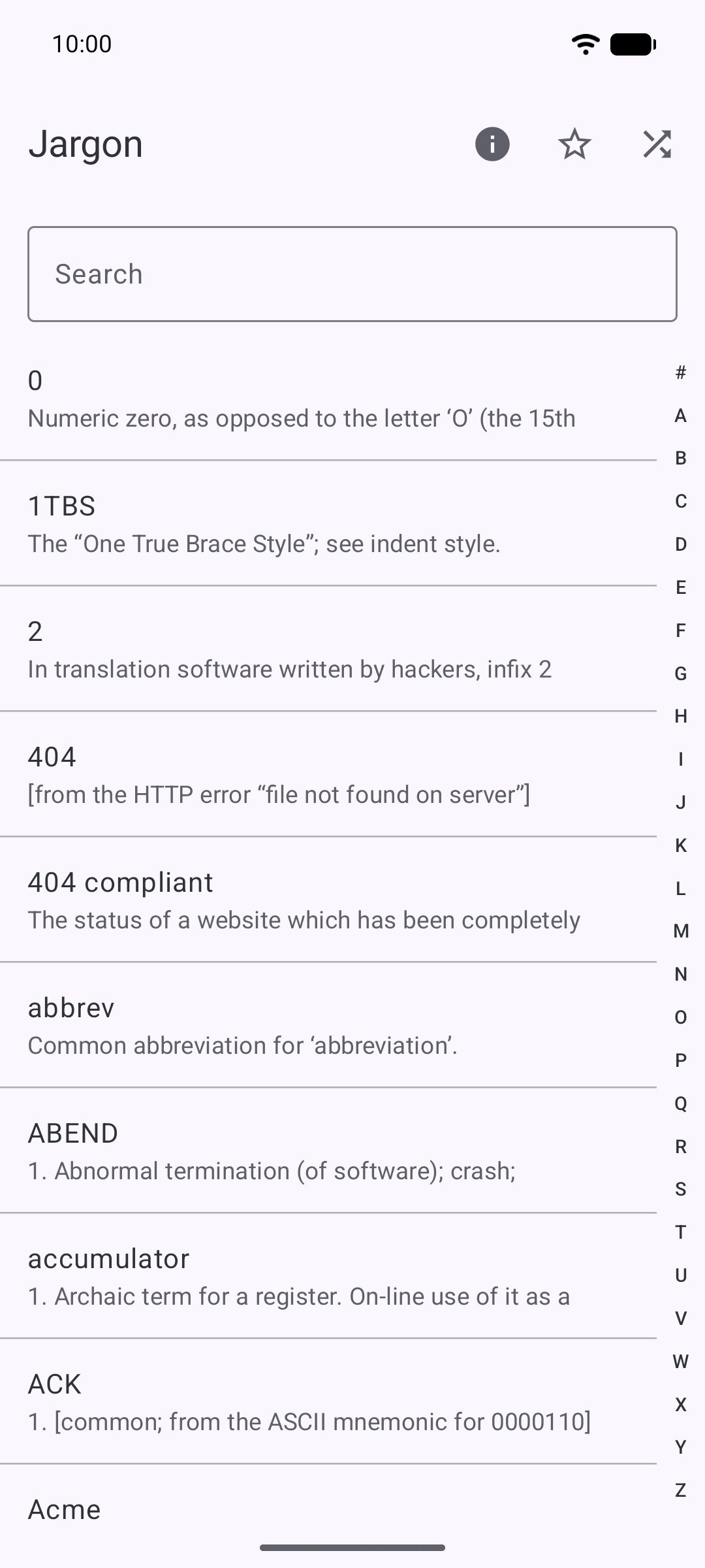 Jargon screenshot 1