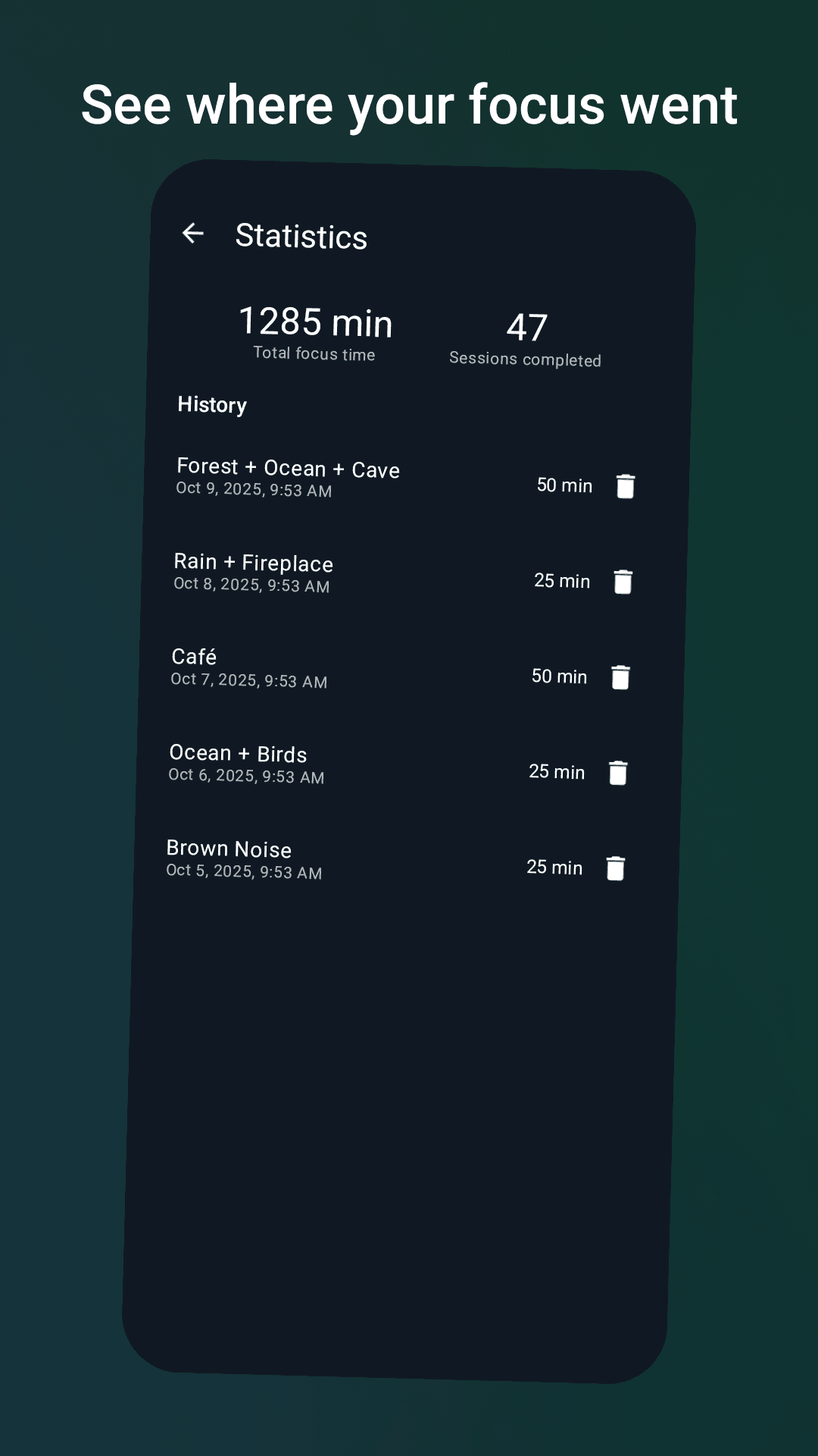 Ambio: Focus Timer & Sounds screenshot 4