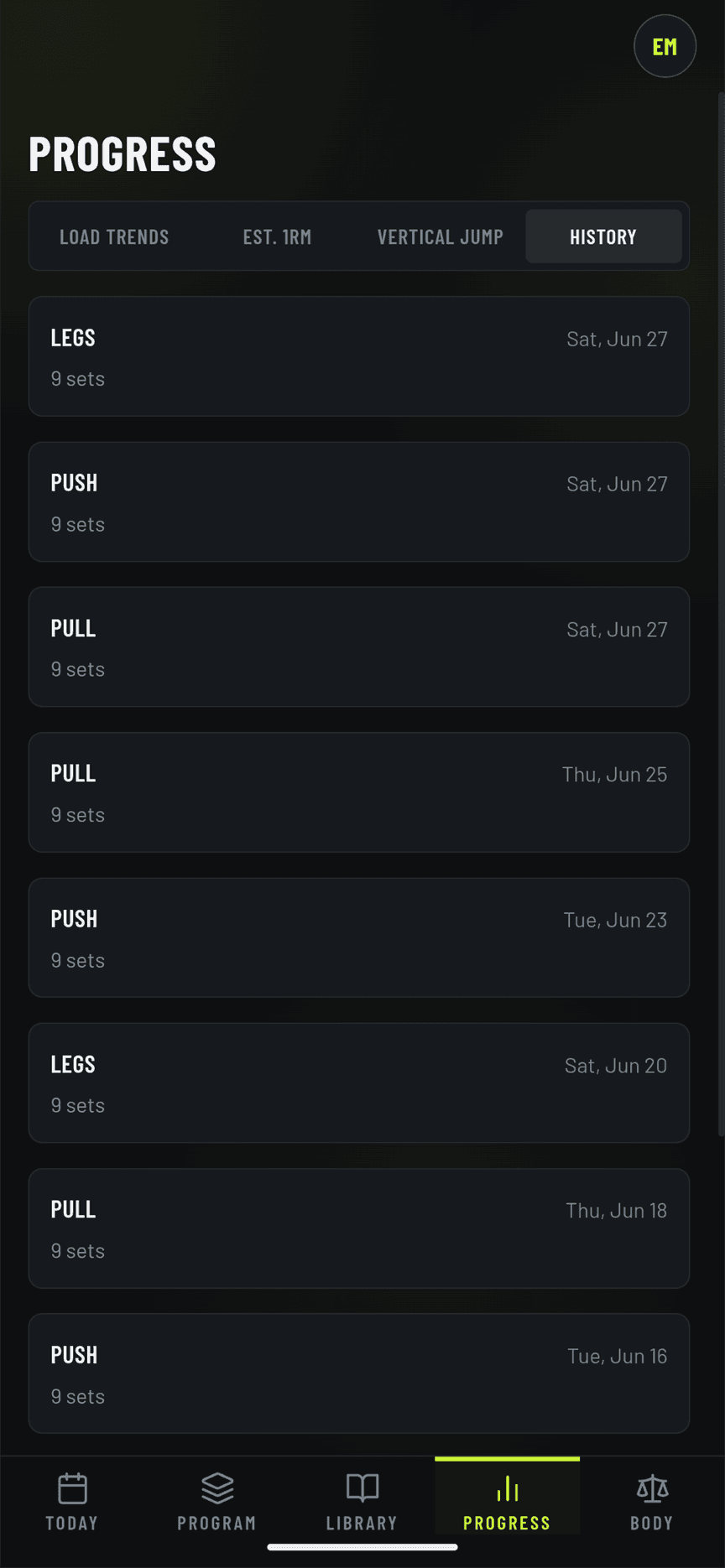 LimeLog screenshot 2