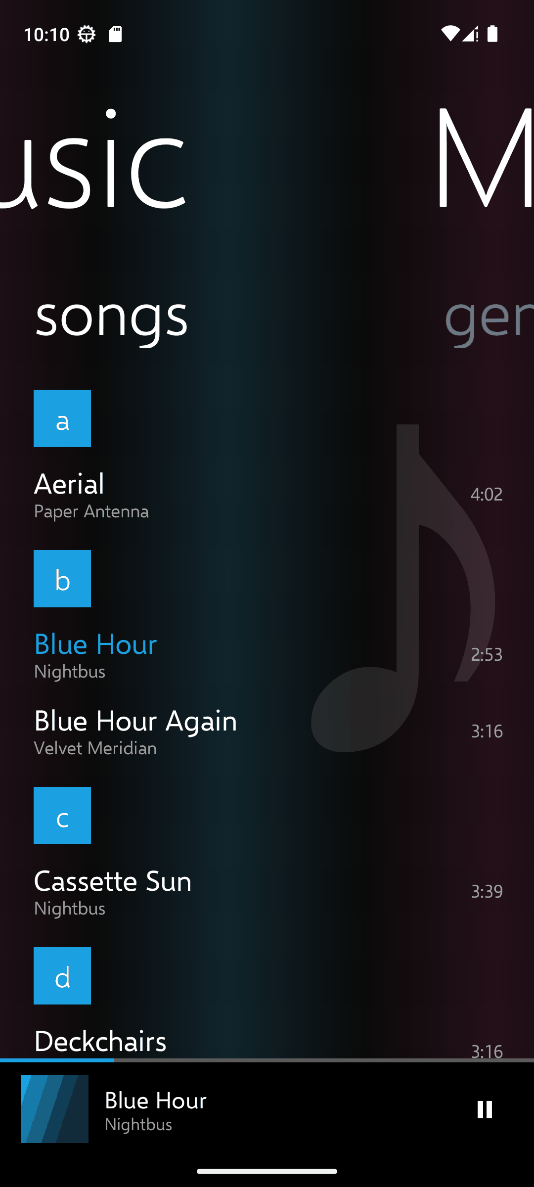 MetroMusic screenshot 5