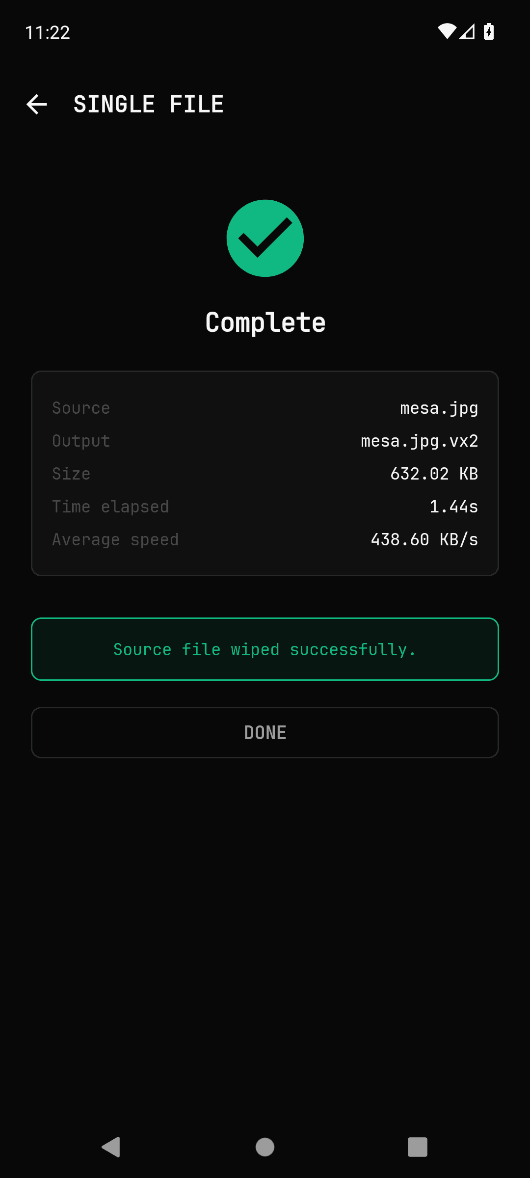 Neuron Encrypt screenshot 3