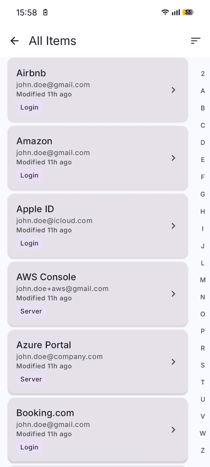1Key Password Manager screenshot 2
