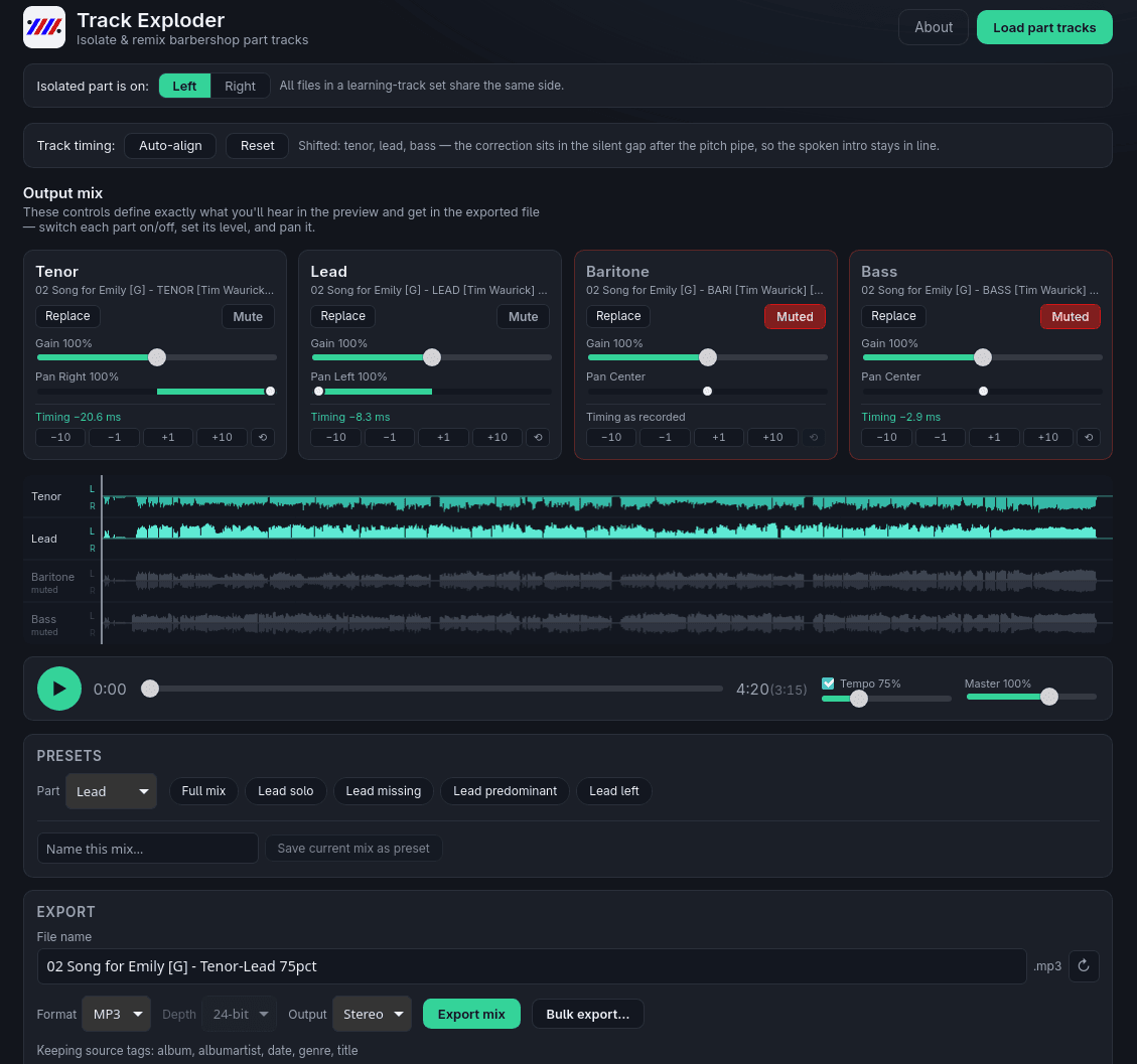 Track Exploder screenshot 1