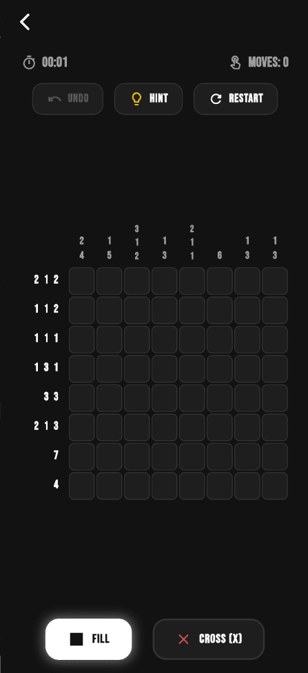 Nonogram screenshot 2