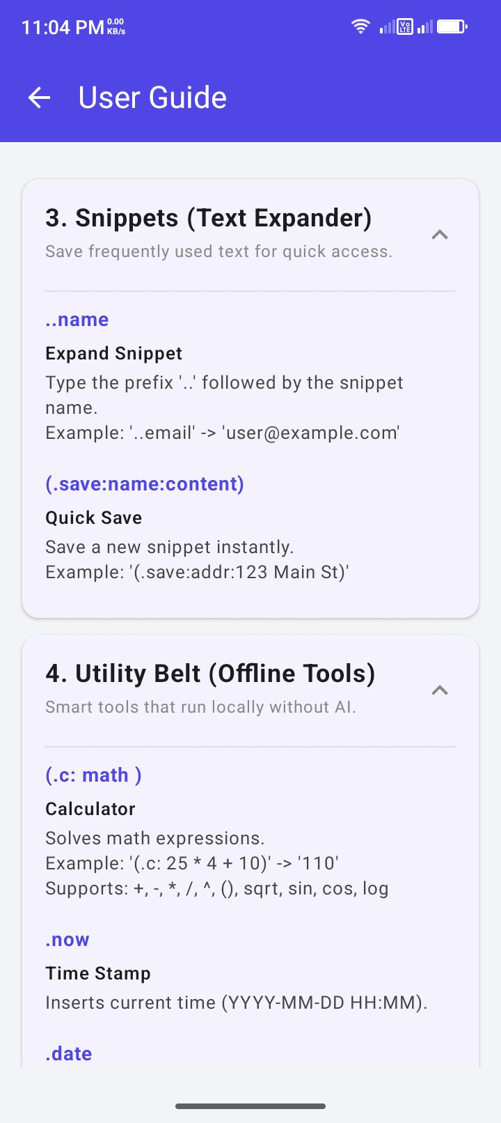 TypeAssist screenshot 5