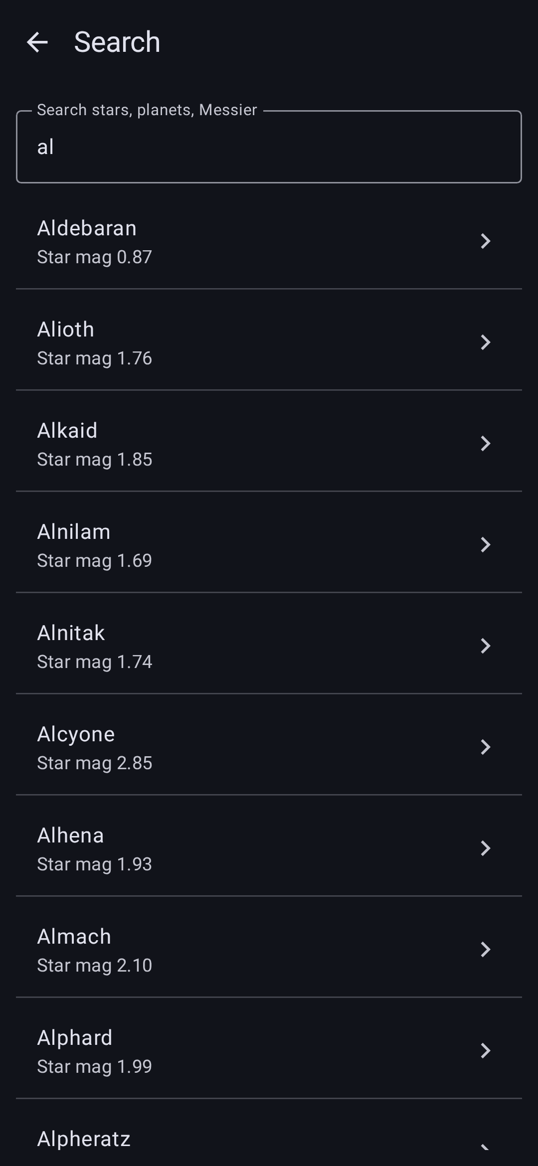 MA Astronomy screenshot 2