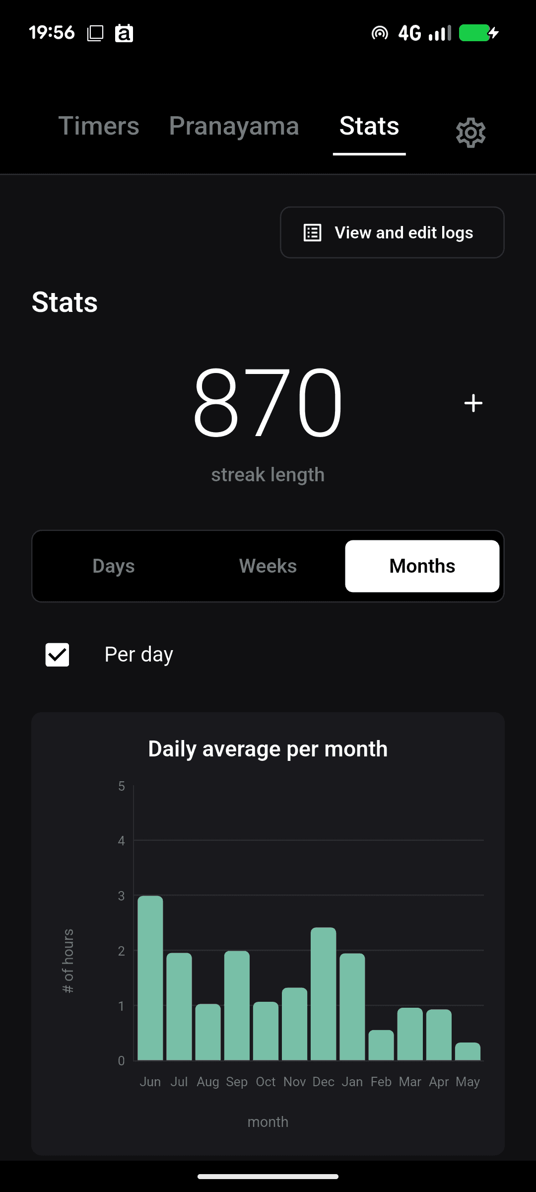 Bruno's Meditation Timer screenshot 5