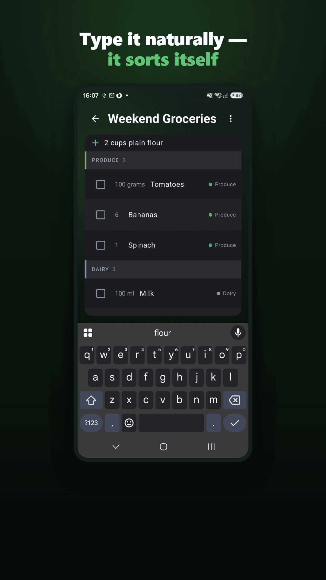 Shopping List for Nextcloud screenshot 3