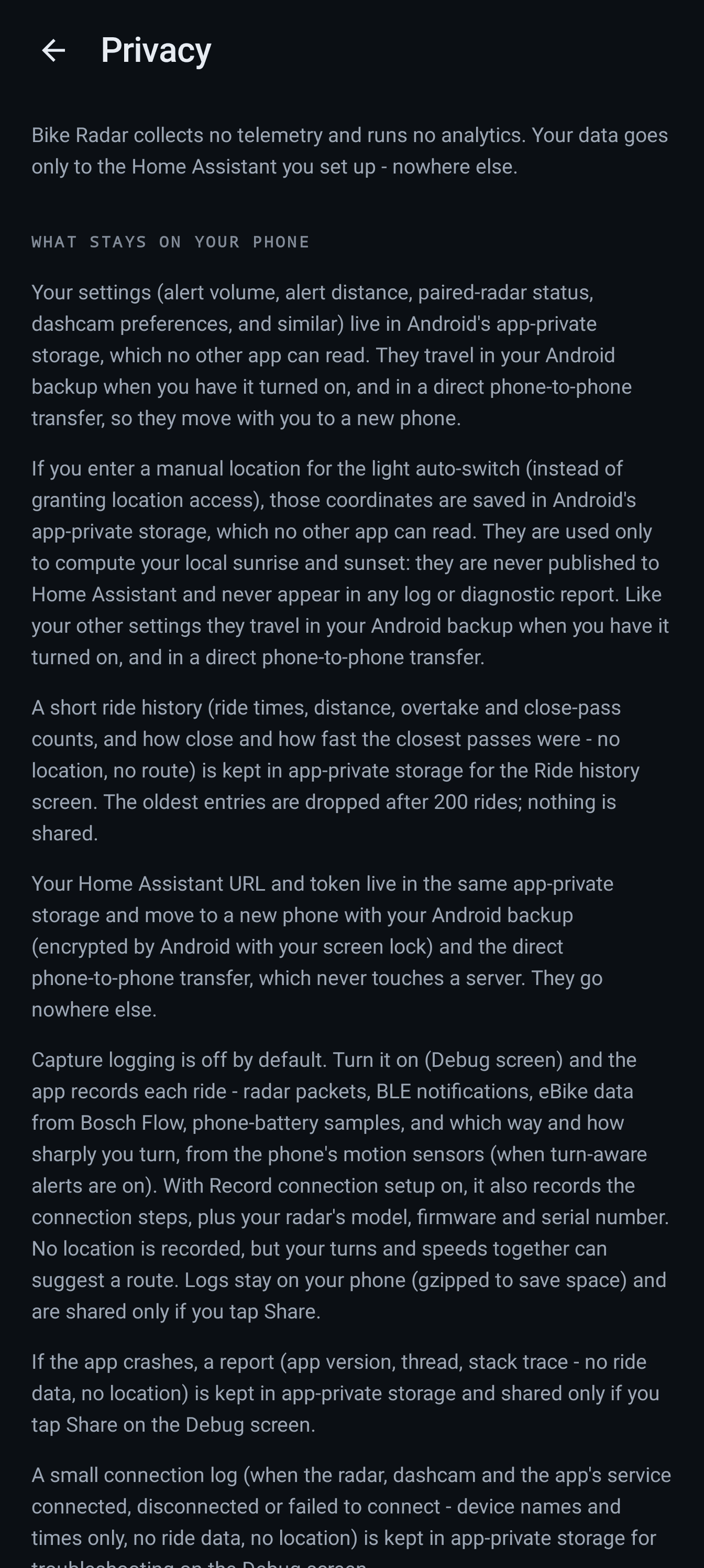 Bike Radar screenshot 5