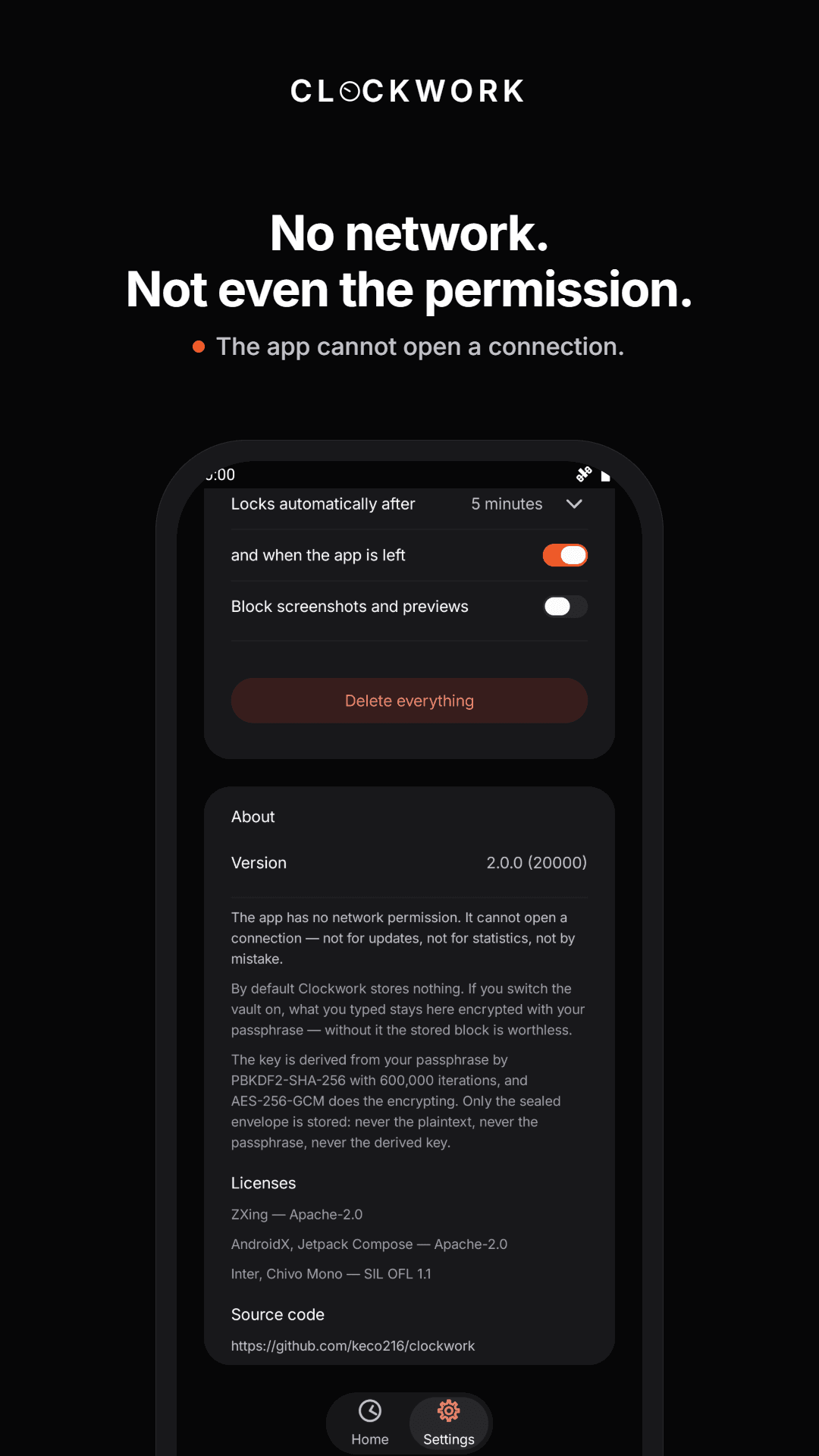 Clockwork: 2FA Authenticator screenshot 2