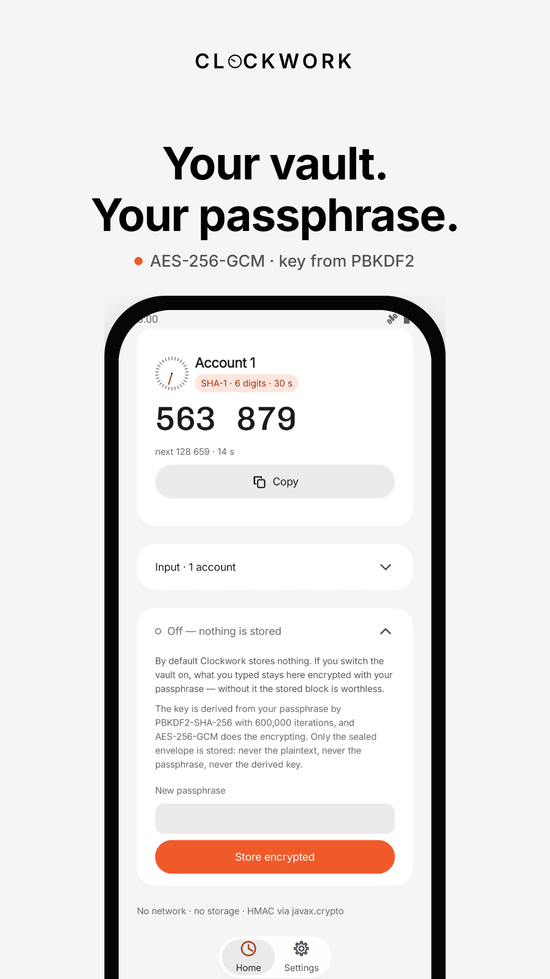 Clockwork: 2FA Authenticator screenshot 3