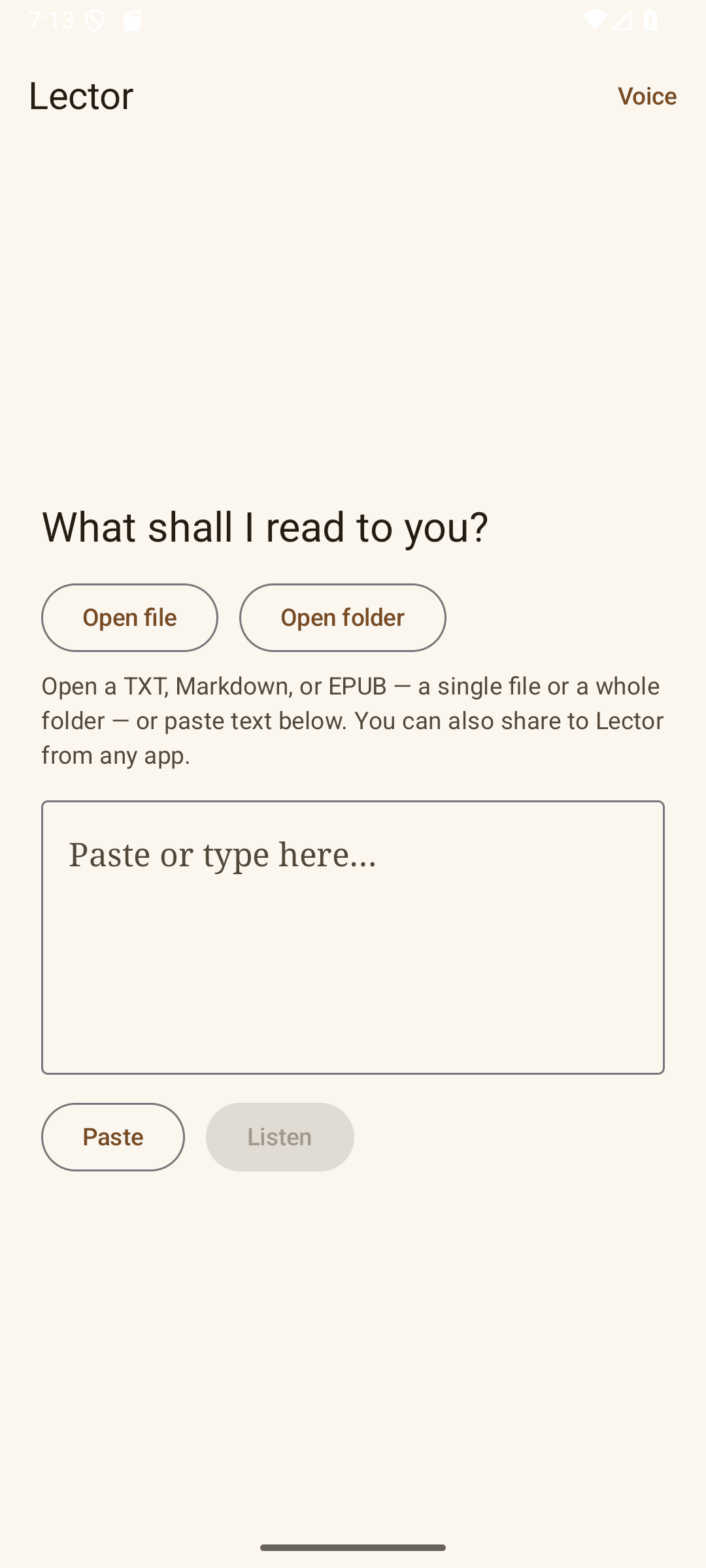Lector screenshot 3