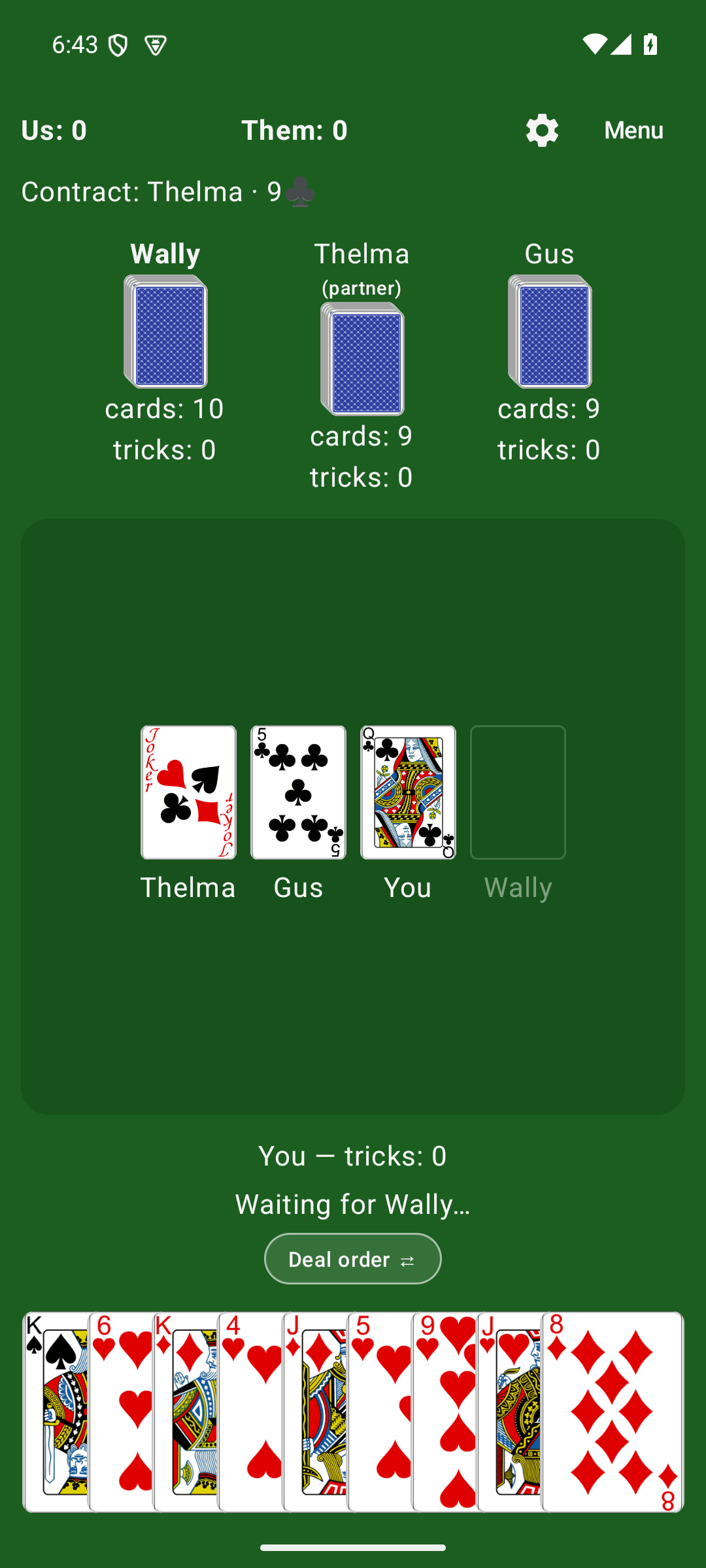 500 - Card game screenshot 1