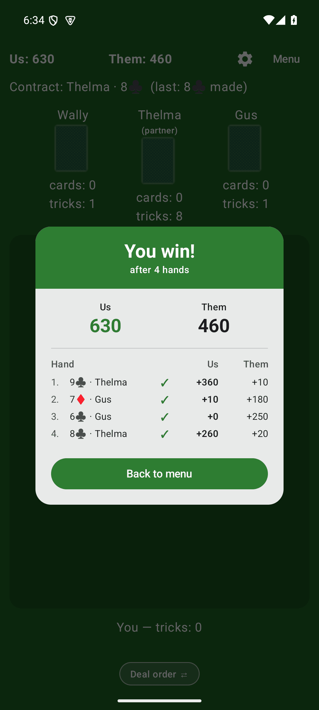 500 - Card game screenshot 2