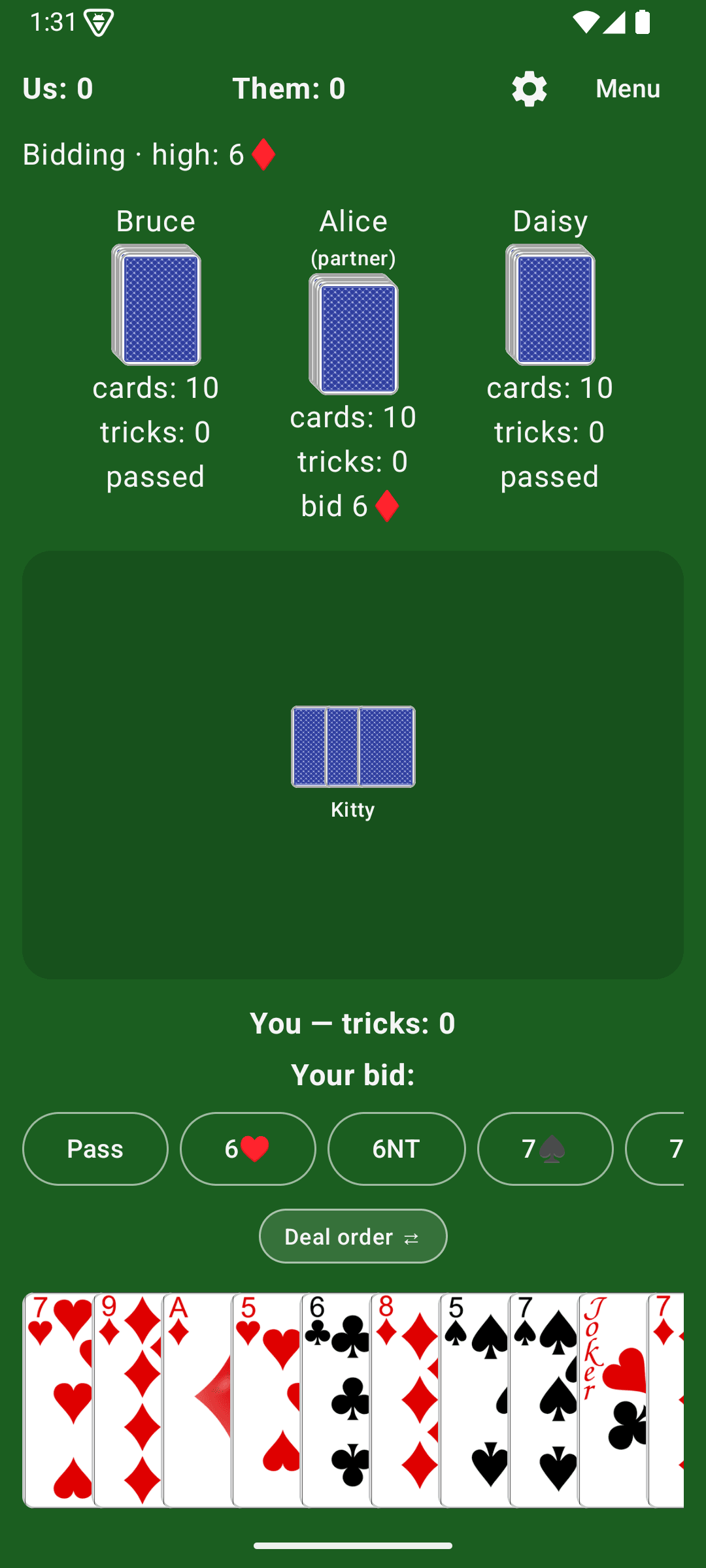 500 - Card game screenshot 3