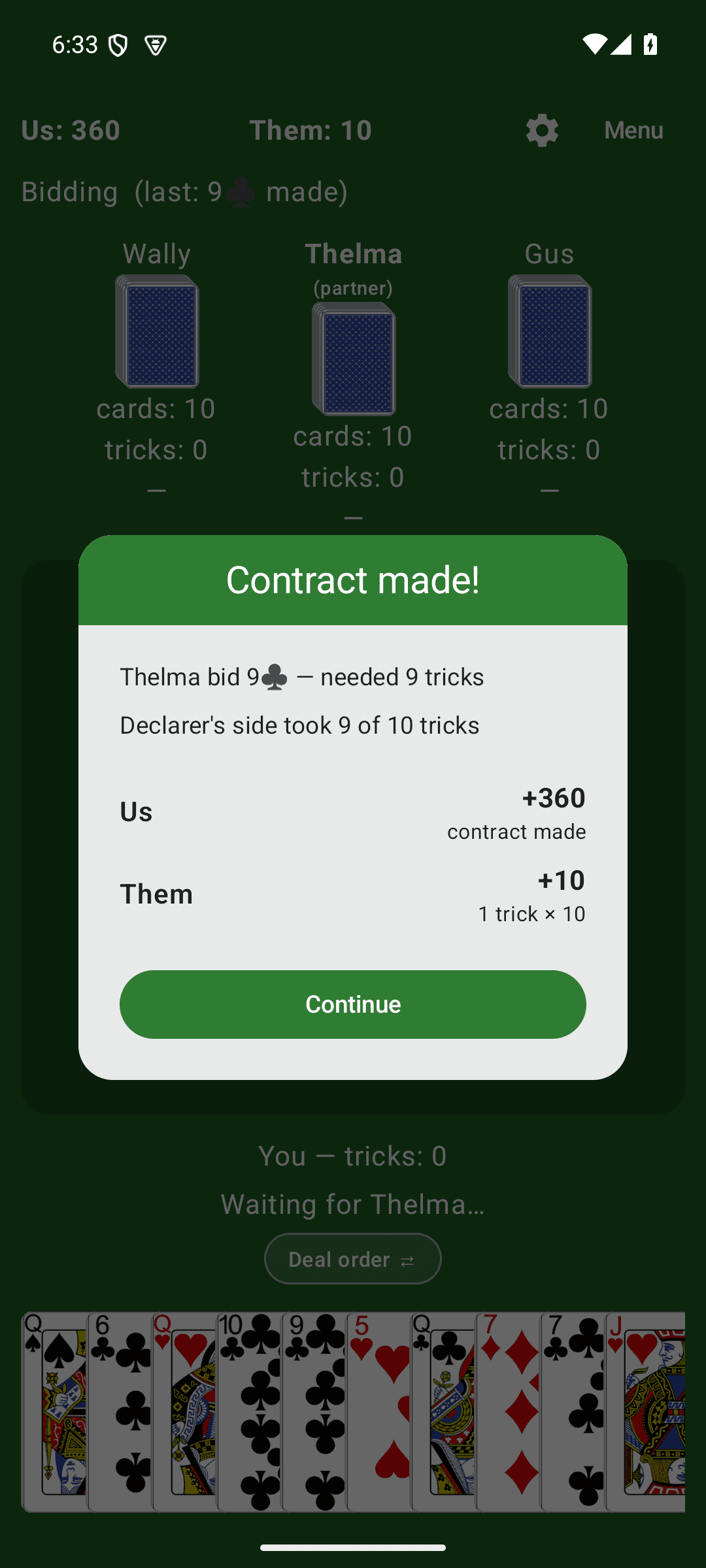 500 - Card game screenshot 4