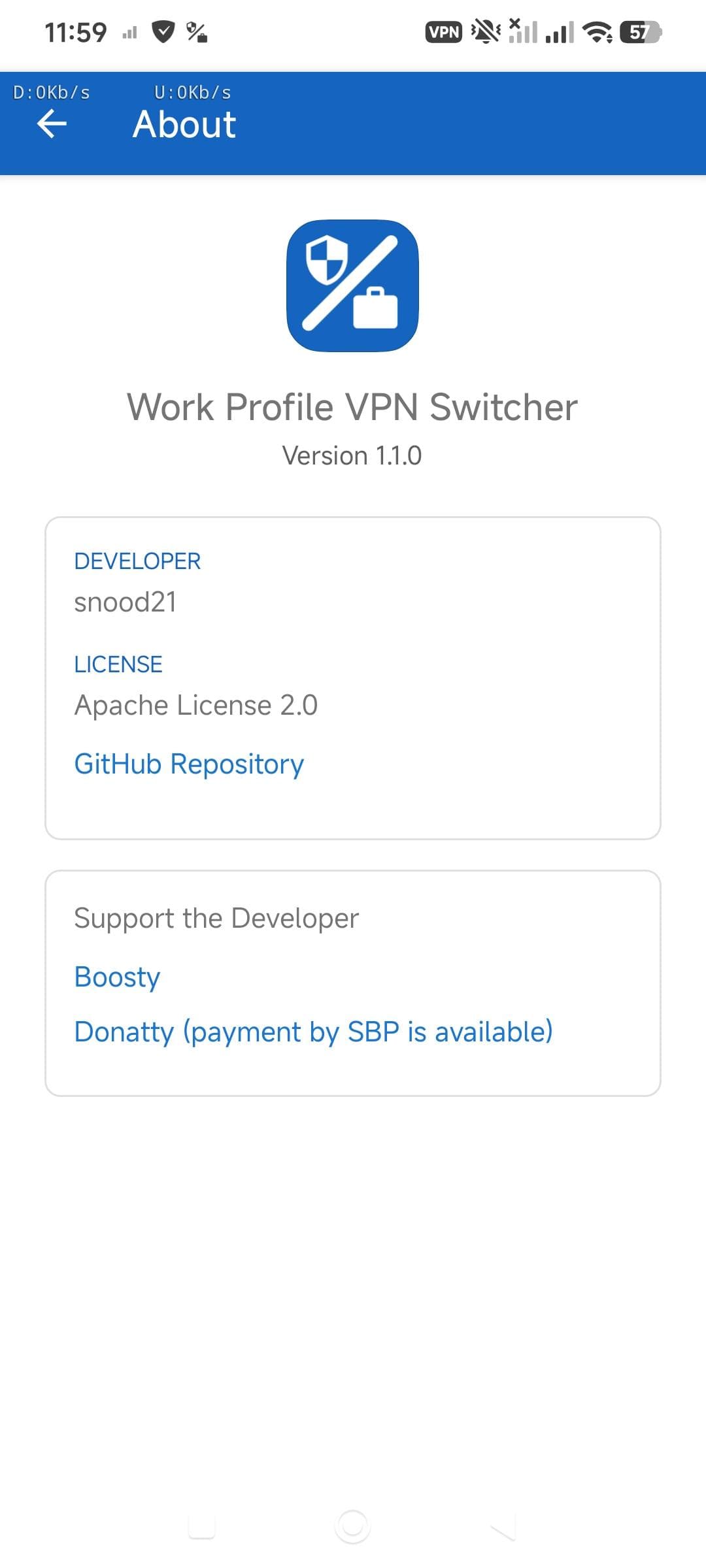 Work Profile VPN Switcher screenshot 6