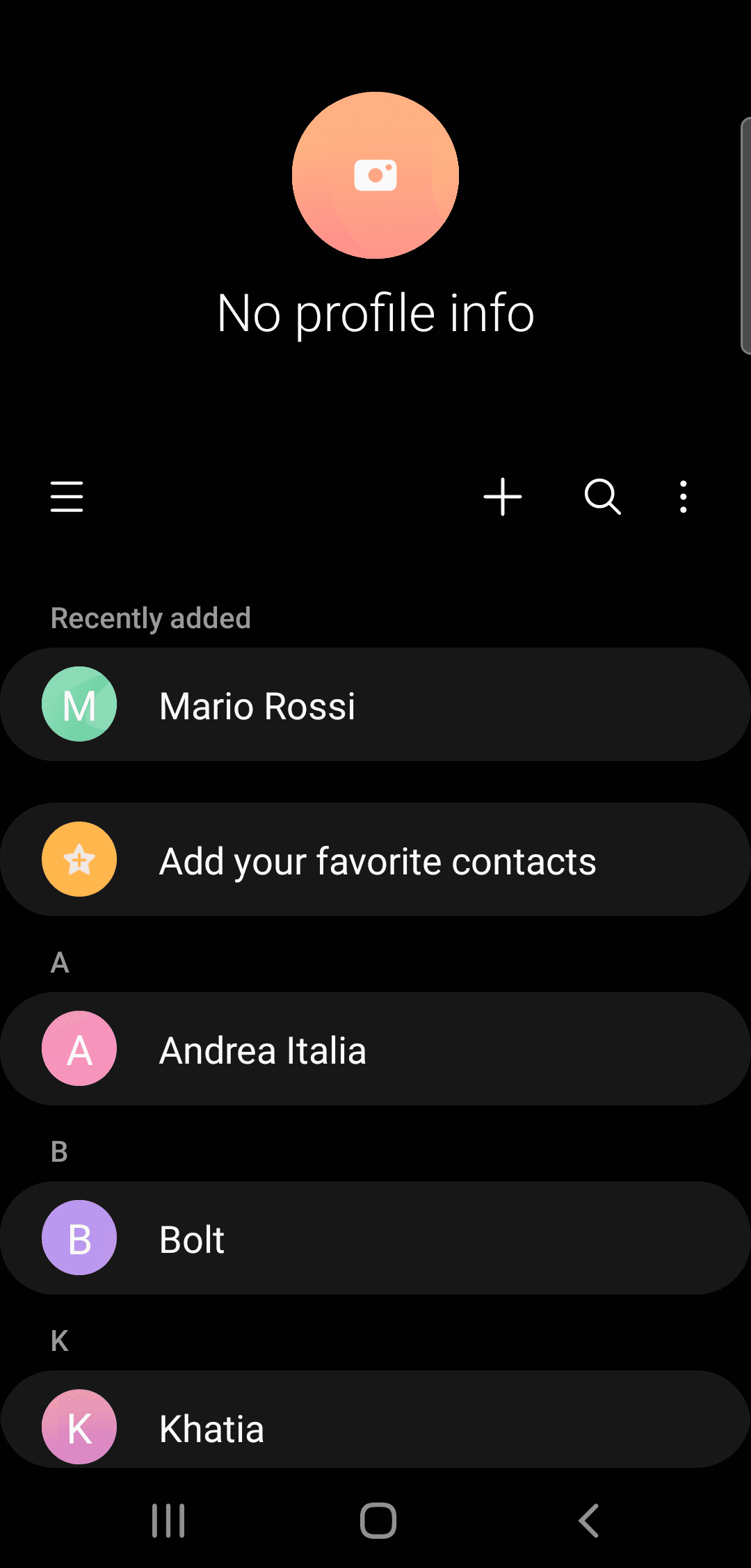 pcontacts screenshot 3