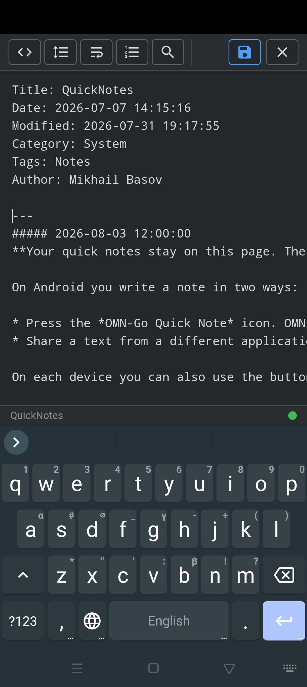 OMN-Go screenshot 3