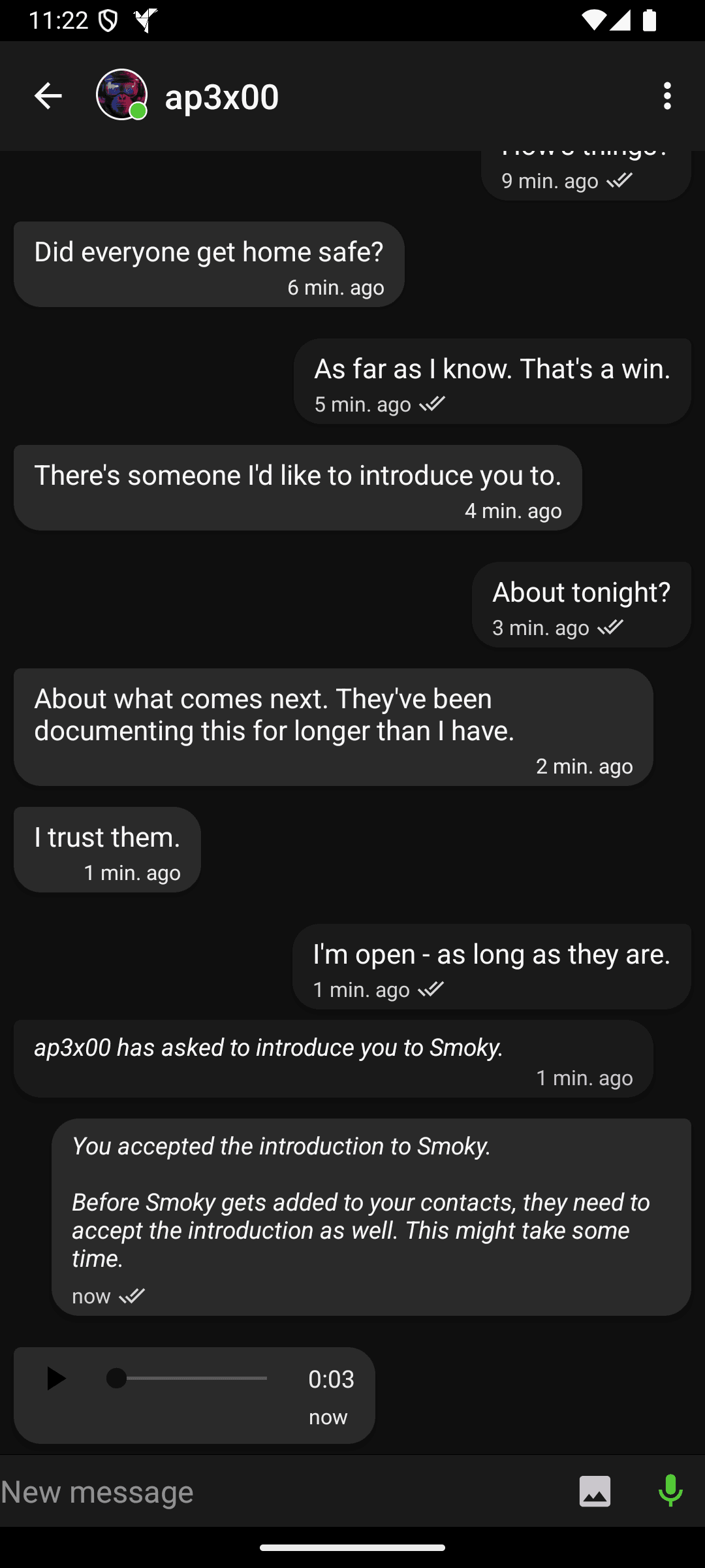 Anonomi Messenger screenshot 1