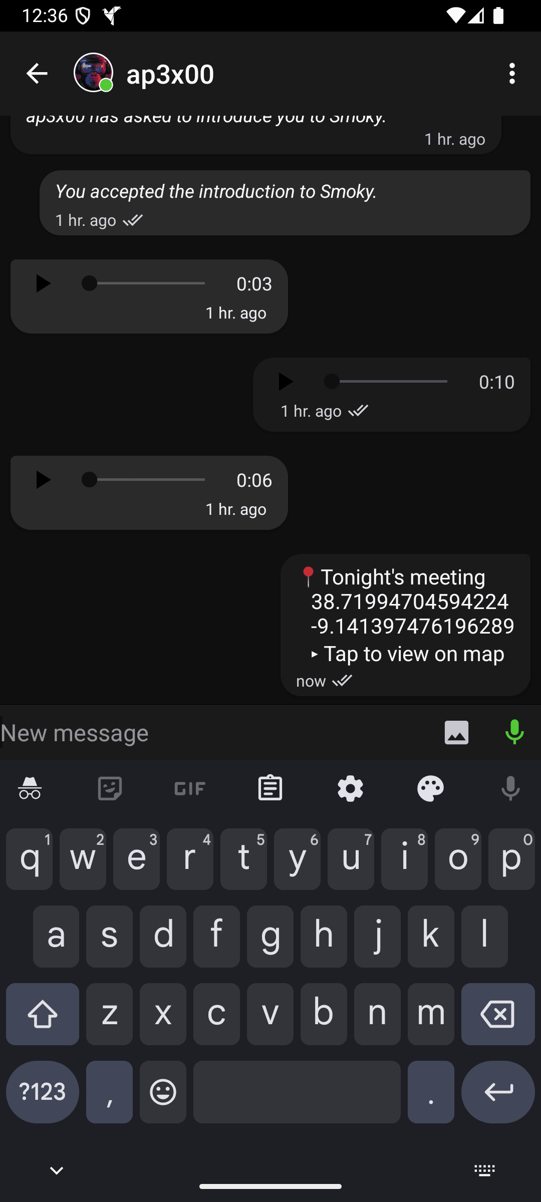 Anonomi Messenger screenshot 2