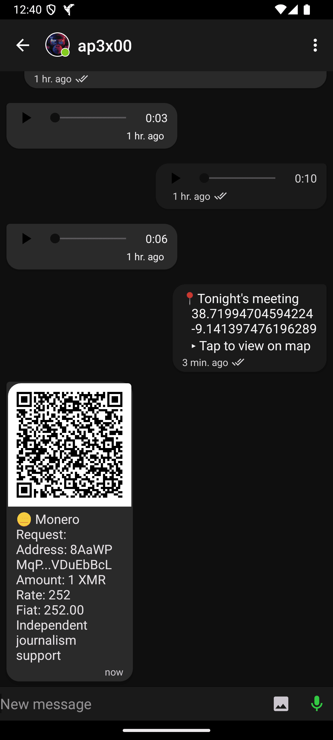 Anonomi Messenger screenshot 5