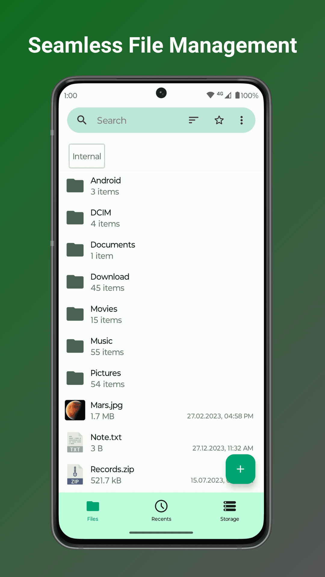 Fossify File Manager screenshot 1