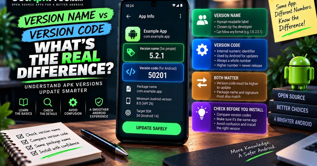 What Is an APK Version Code? Version Name vs Version Code Explained